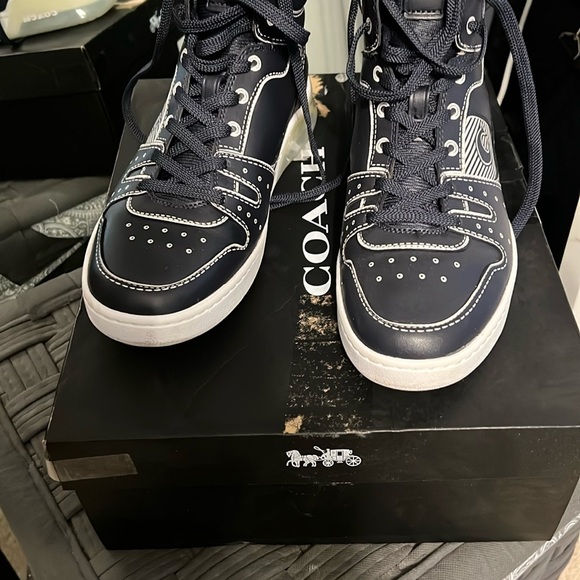 Coach hightop, sneakers, leather - Picture 1 of 4